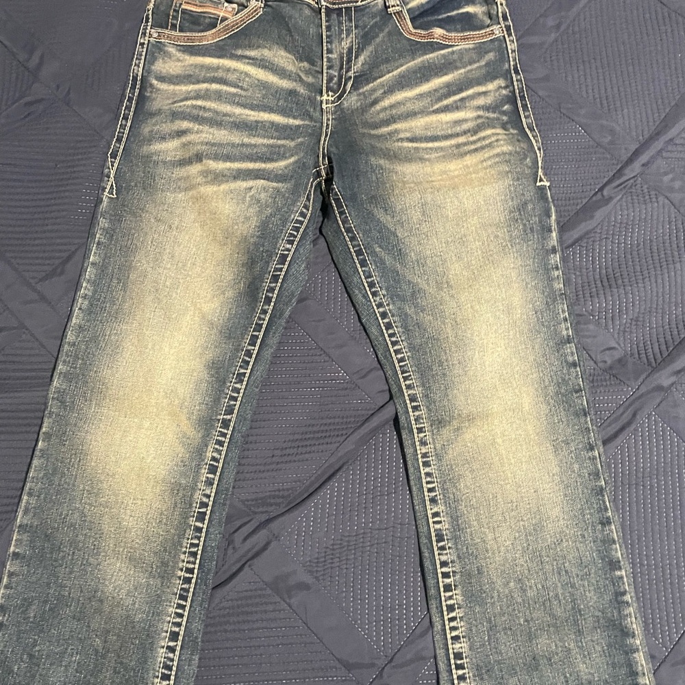 Stylish Blue Bootcut Jeans for Men